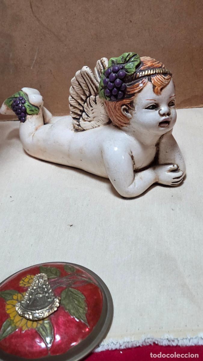 Vintage: figura de angel acostado - Foto 2