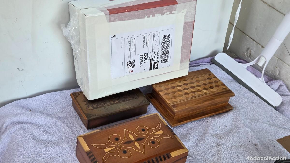 Vintage: caja antigua de madera - Foto 5