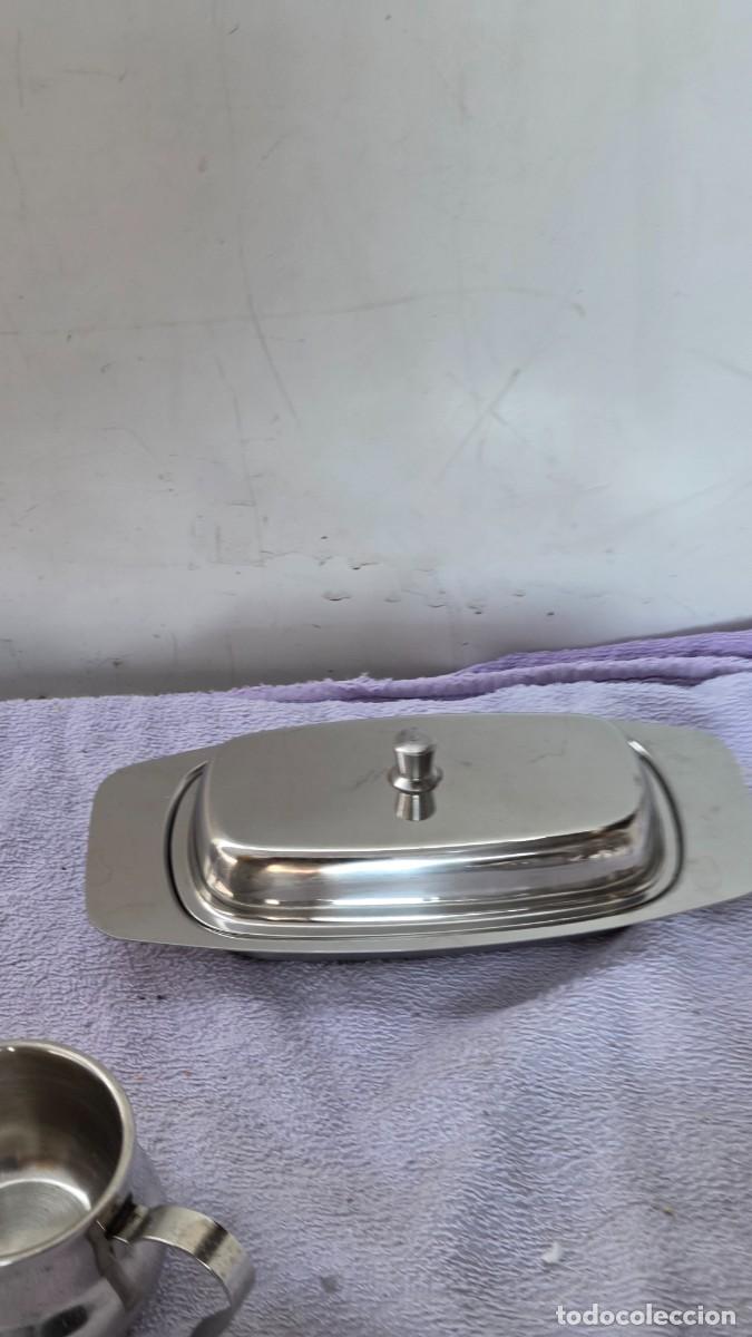 Vintage: bandeja con tapadera de acero - Foto 2
