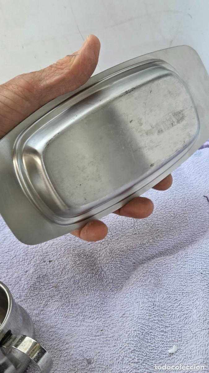 Vintage: bandeja con tapadera de acero - Foto 4