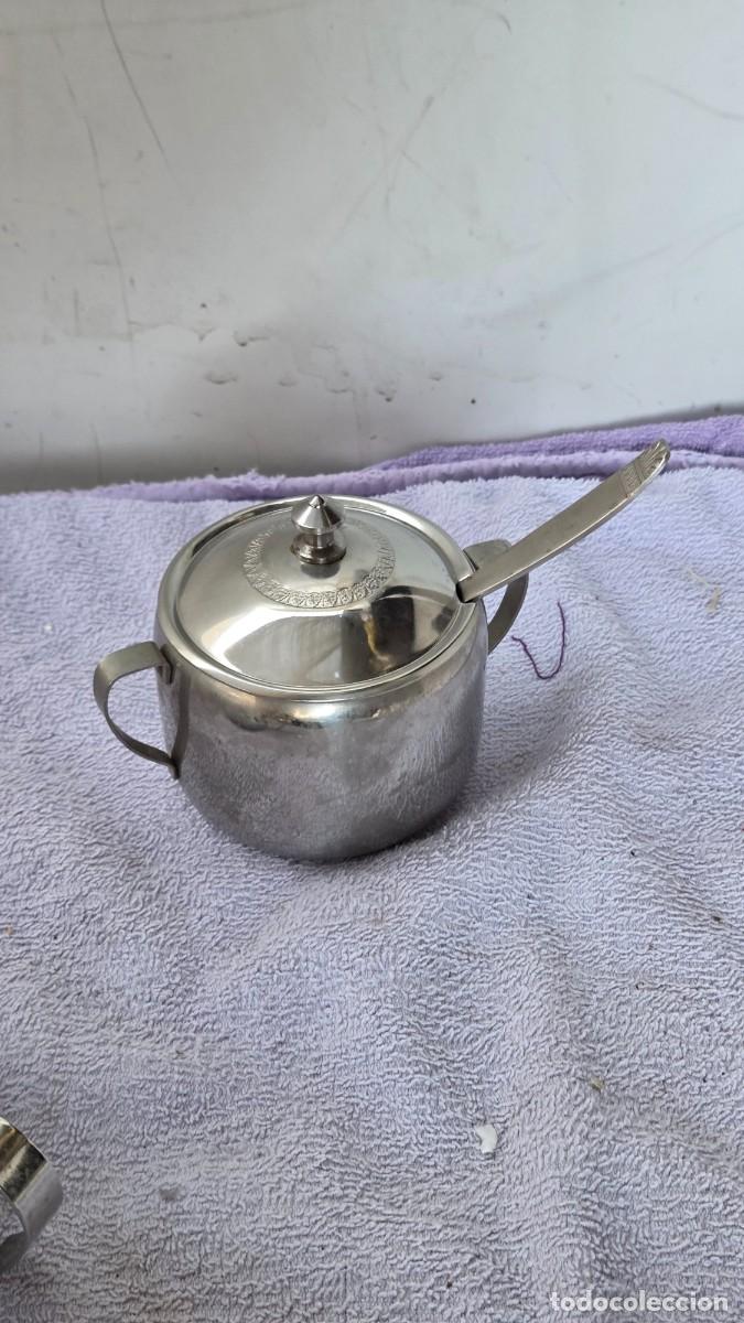 Vintage: azucarero de acero inoxidable - Foto 1