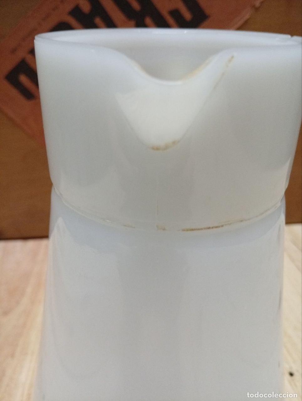 Vintage: Jarra de cristal de opalina blanca -- 20 cm aprox. - Foto 3