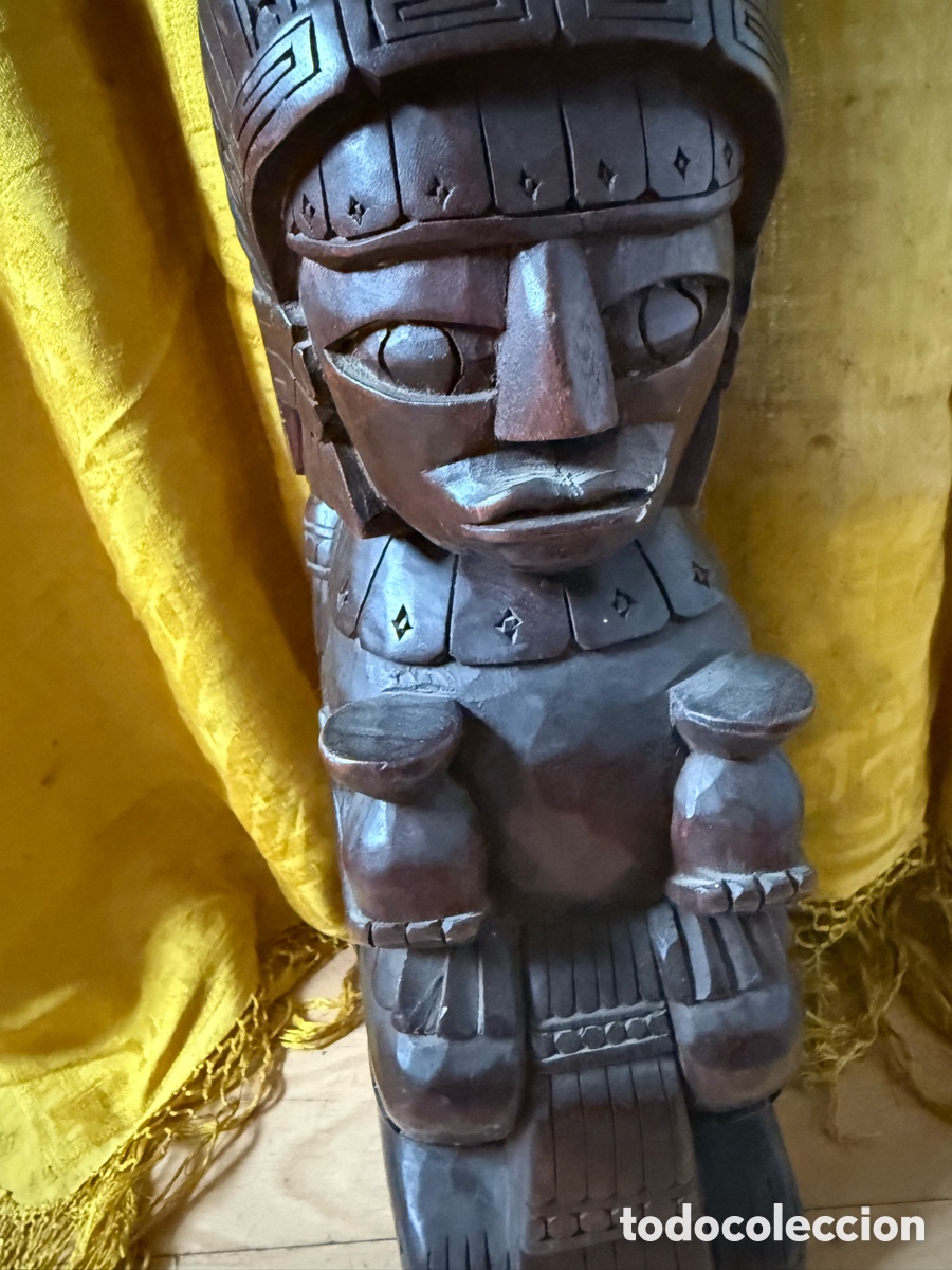 Vintage: Escultura de T&oacute;tem.Mexico - Foto 2