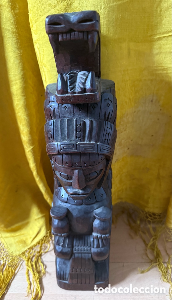 Vintage: Escultura de T&oacute;tem.Mexico