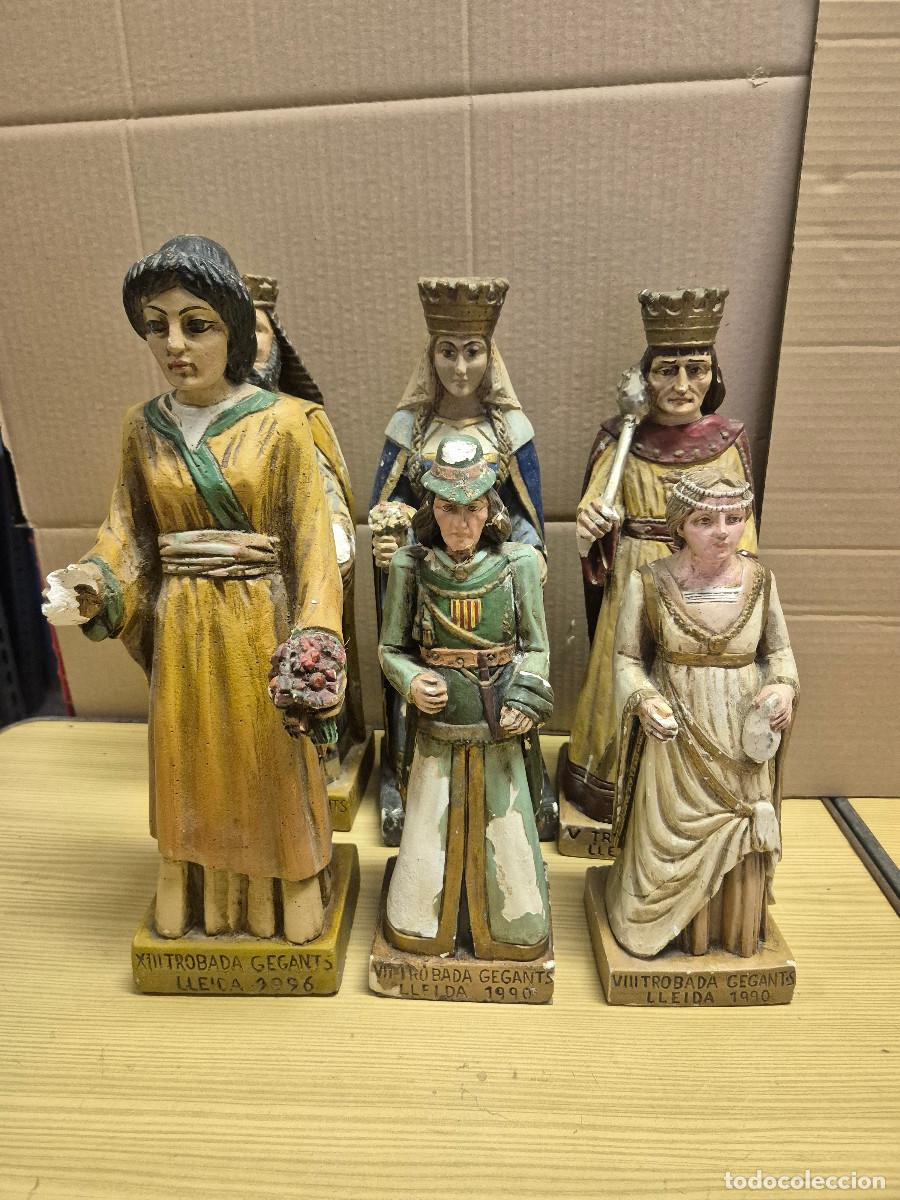 Vintage: LOTE 6 FIGURAS DE COLECCION GIGANTES DE LLEIDA, PARA REPARAR.