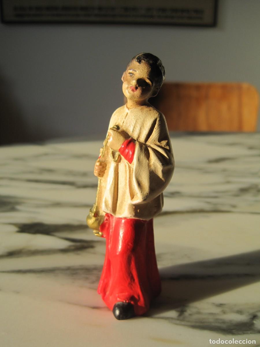 Vintage: FIGURA DE YESO O ESCAYOLA - MONAGUILLO