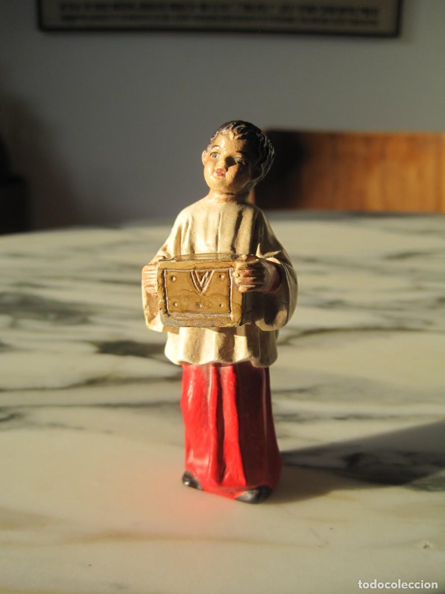 Vintage: FIGURA DE YESO O ESCAYOLA - MONAGUILLO