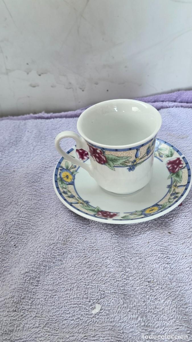 Vintage: taza y plato de porcelana