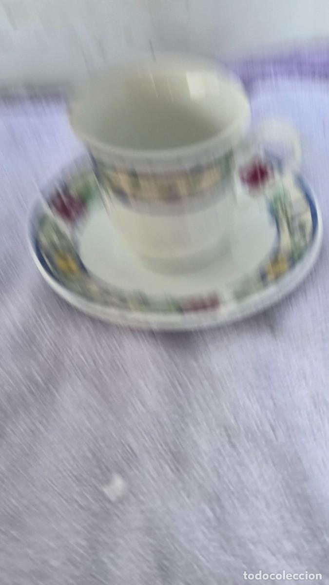 Vintage: taza y plato de porcelana