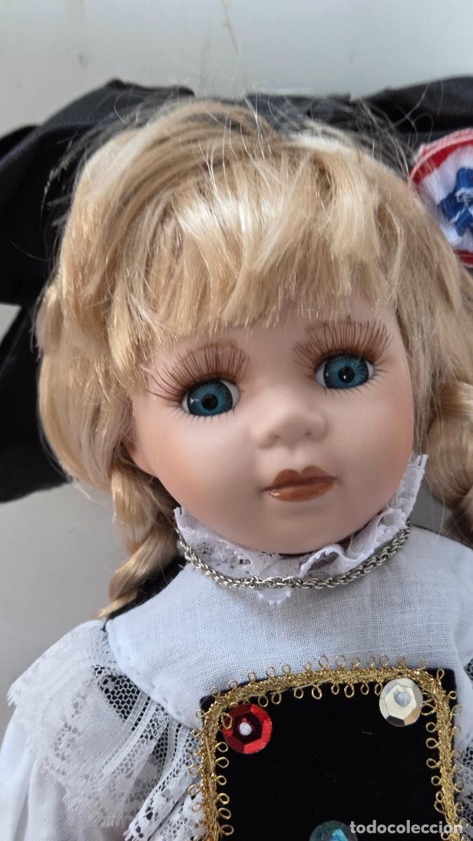 Vintage: mu&ntilde;eca de coleccion de porcelana - Foto 3
