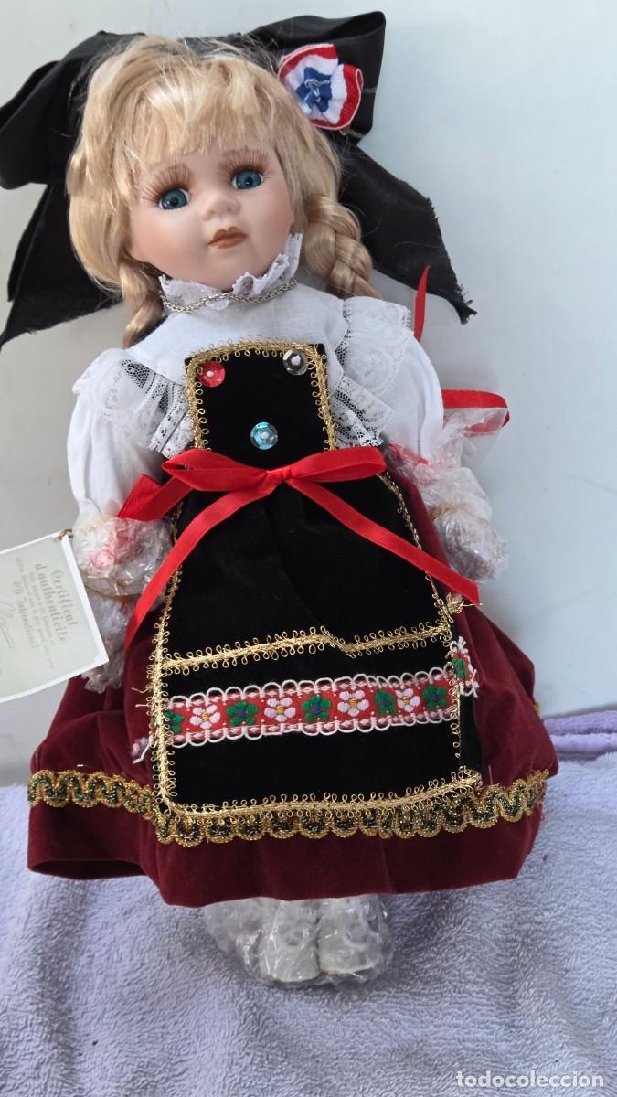 Vintage: mu&ntilde;eca de coleccion de porcelana - Foto 4