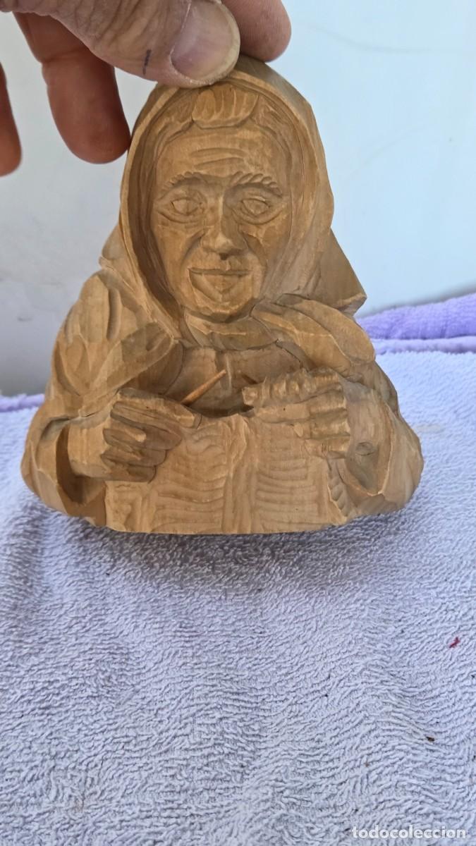 Vintage: escultura tallada en la madera - Foto 2
