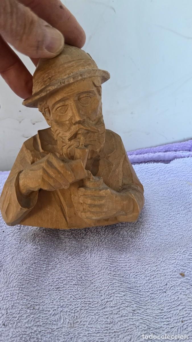Vintage: escultura tallada en la madera - Foto 2
