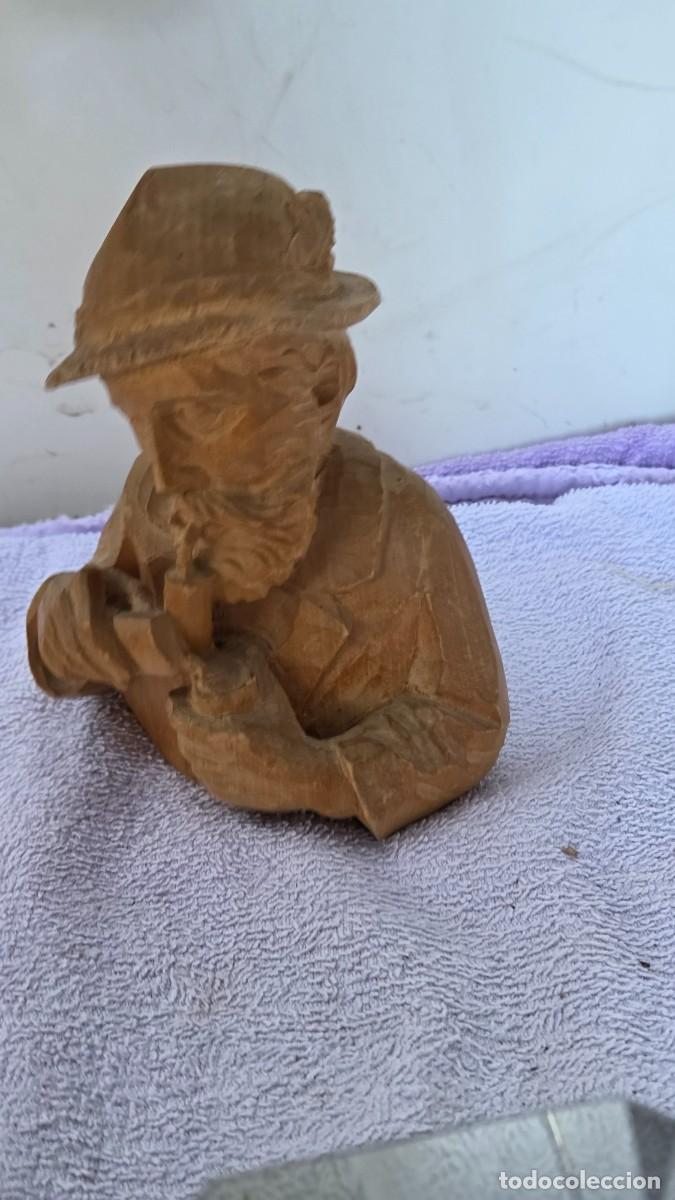 Vintage: escultura tallada en la madera - Foto 3