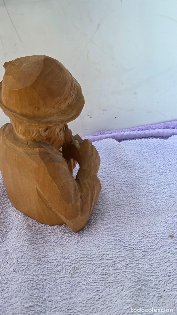 Vintage: escultura tallada en la madera - Foto 6