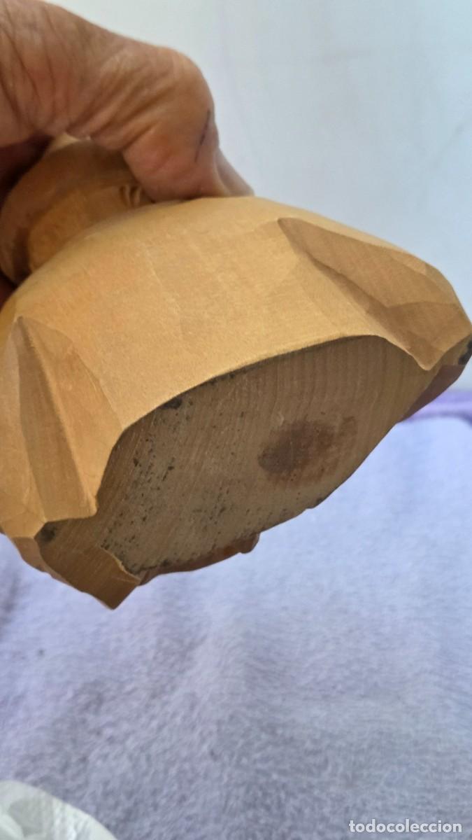 Vintage: escultura tallada en la madera - Foto 7