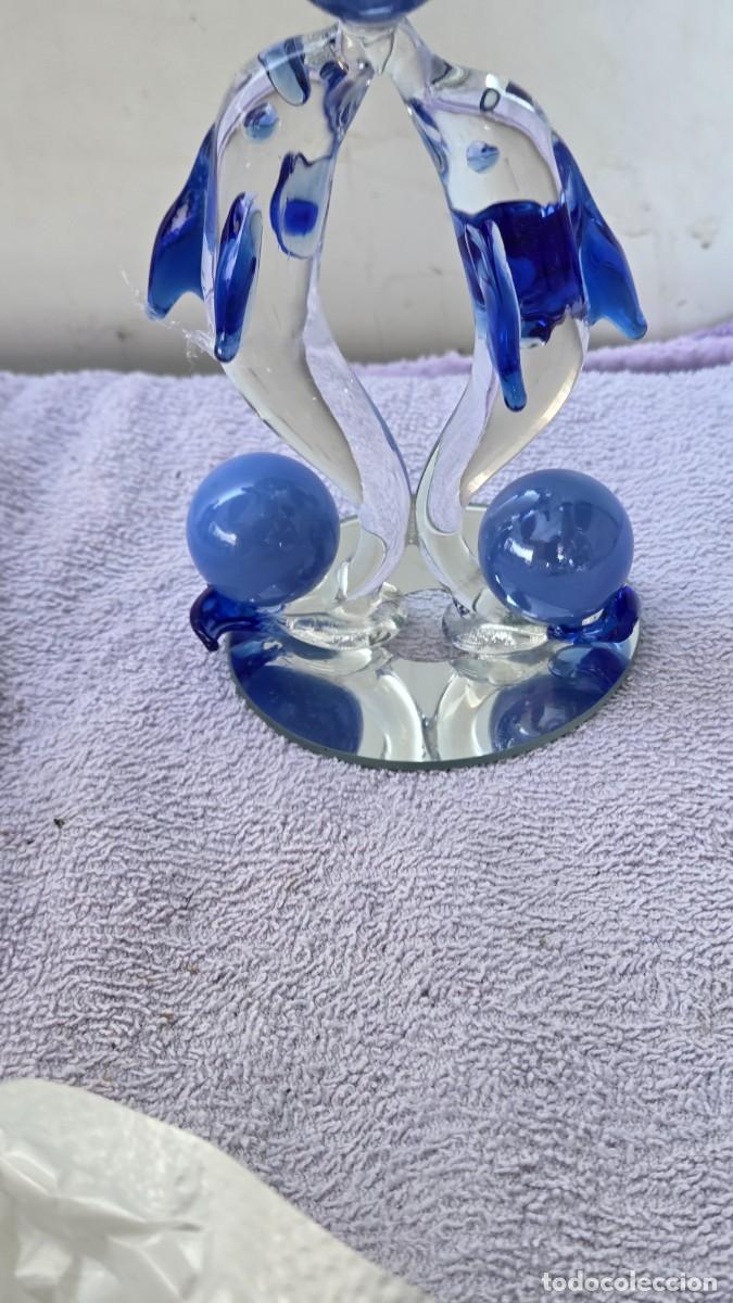 Vintage: figura de delfin cristal murano - Foto 3