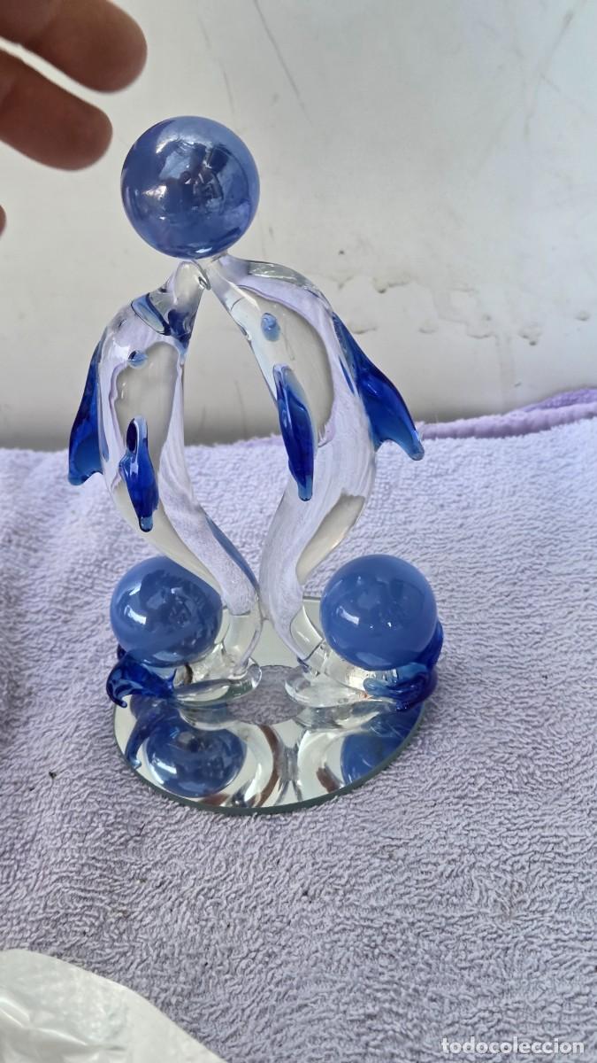 Vintage: figura de delfin cristal murano - Foto 4