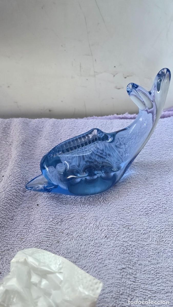 Vintage: figura de pezen cristal murano - Foto 5