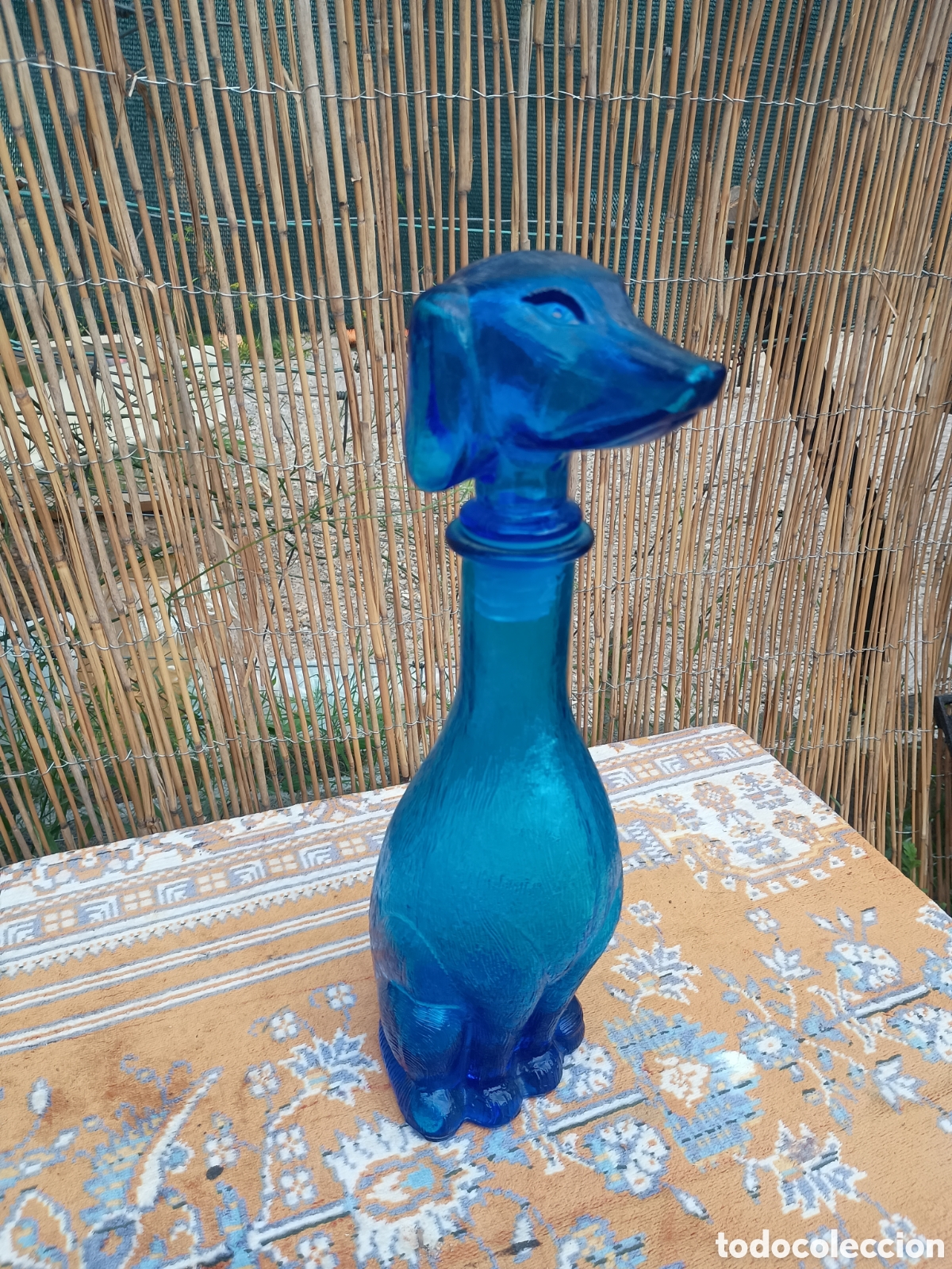 Vintage: Botella perro az&uacute;l italiano - Foto 2