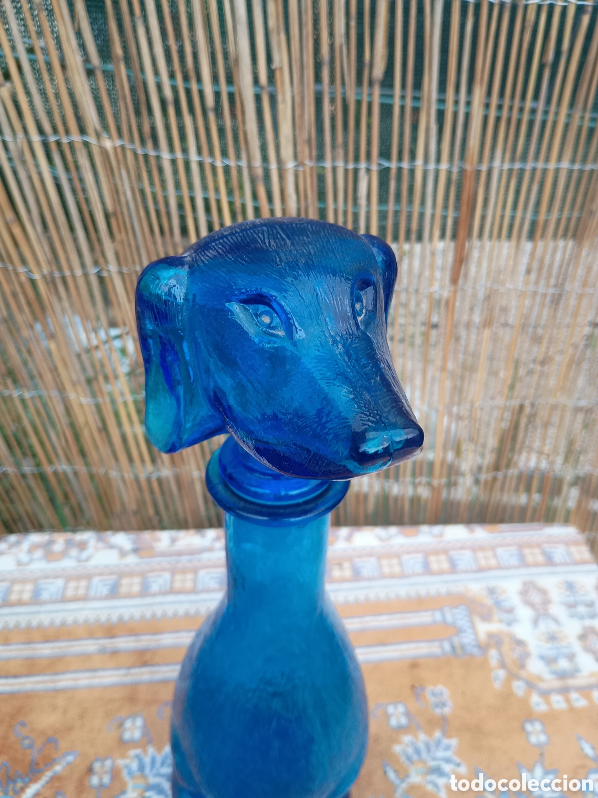Vintage: Botella perro az&uacute;l italiano - Foto 4