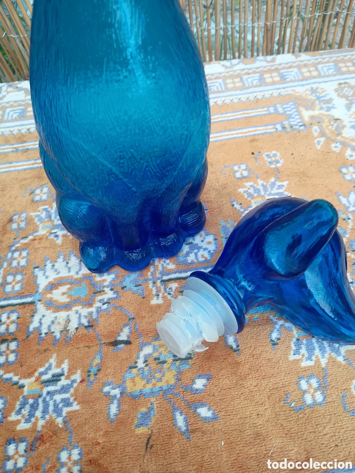 Vintage: Botella perro az&uacute;l italiano - Foto 5