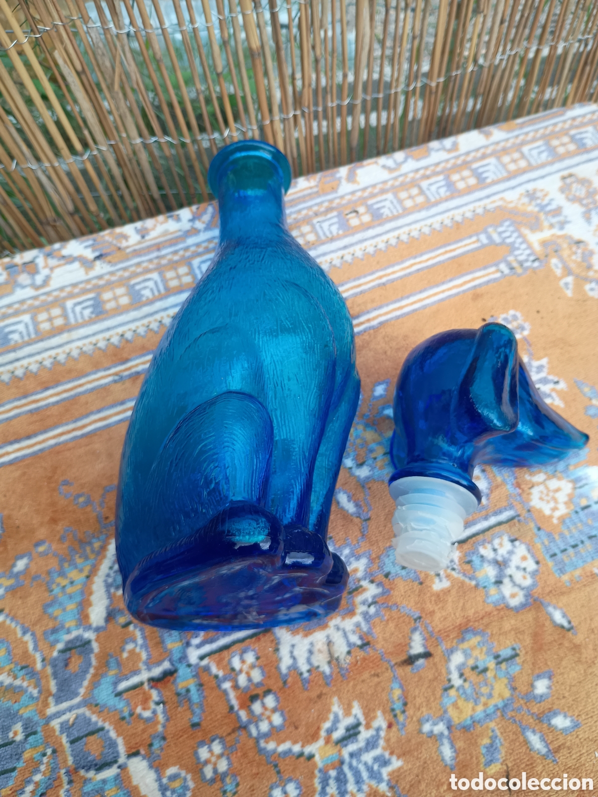 Vintage: Botella perro az&uacute;l italiano - Foto 6