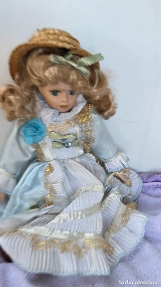 Vintage: mu&ntilde;eca de coleccion de porcelana - Foto 2