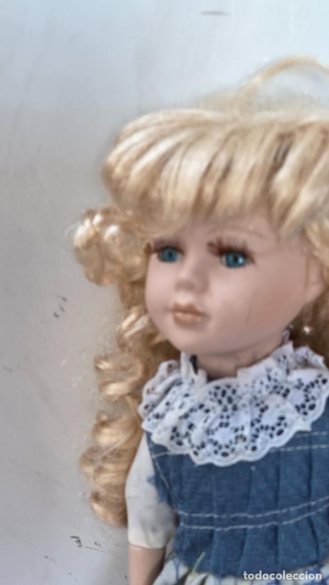 Vintage: mu&ntilde;eca de coleccion de porcelana - Foto 4