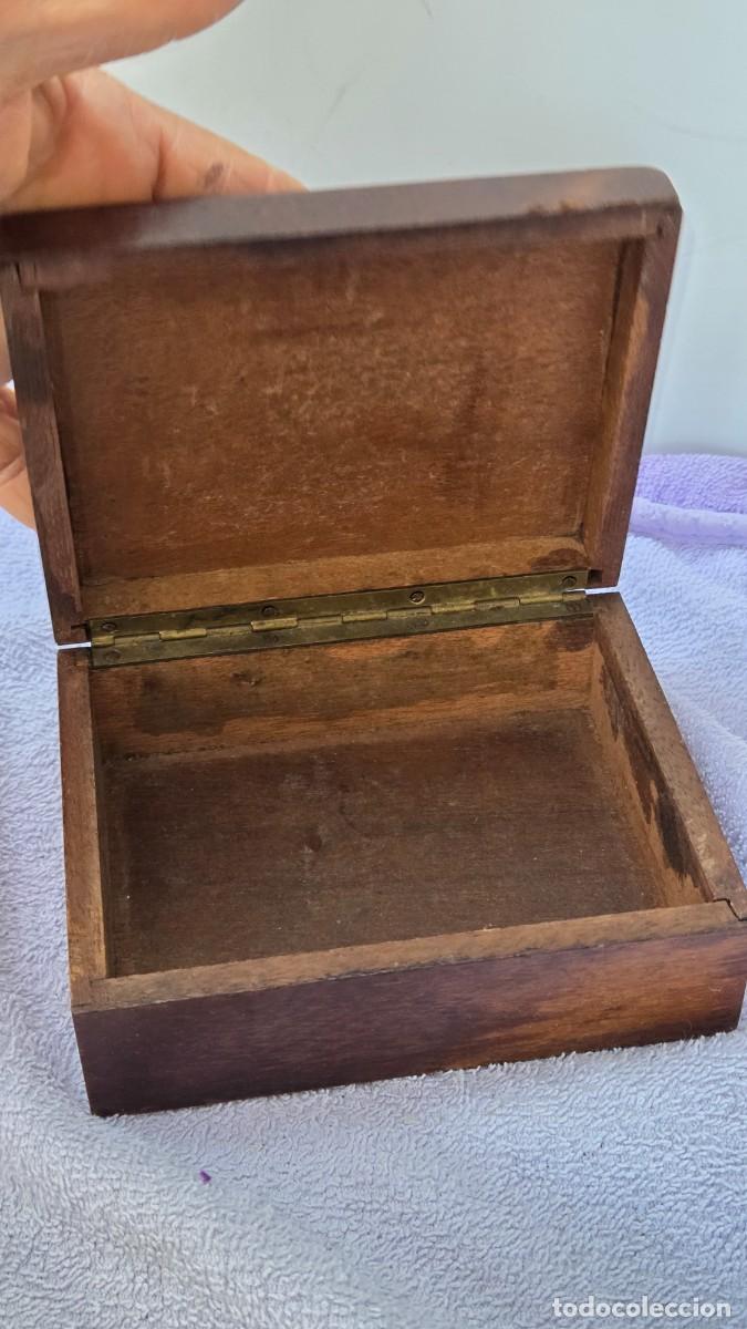 Vintage: caja de madera con marqueteria - Foto 6