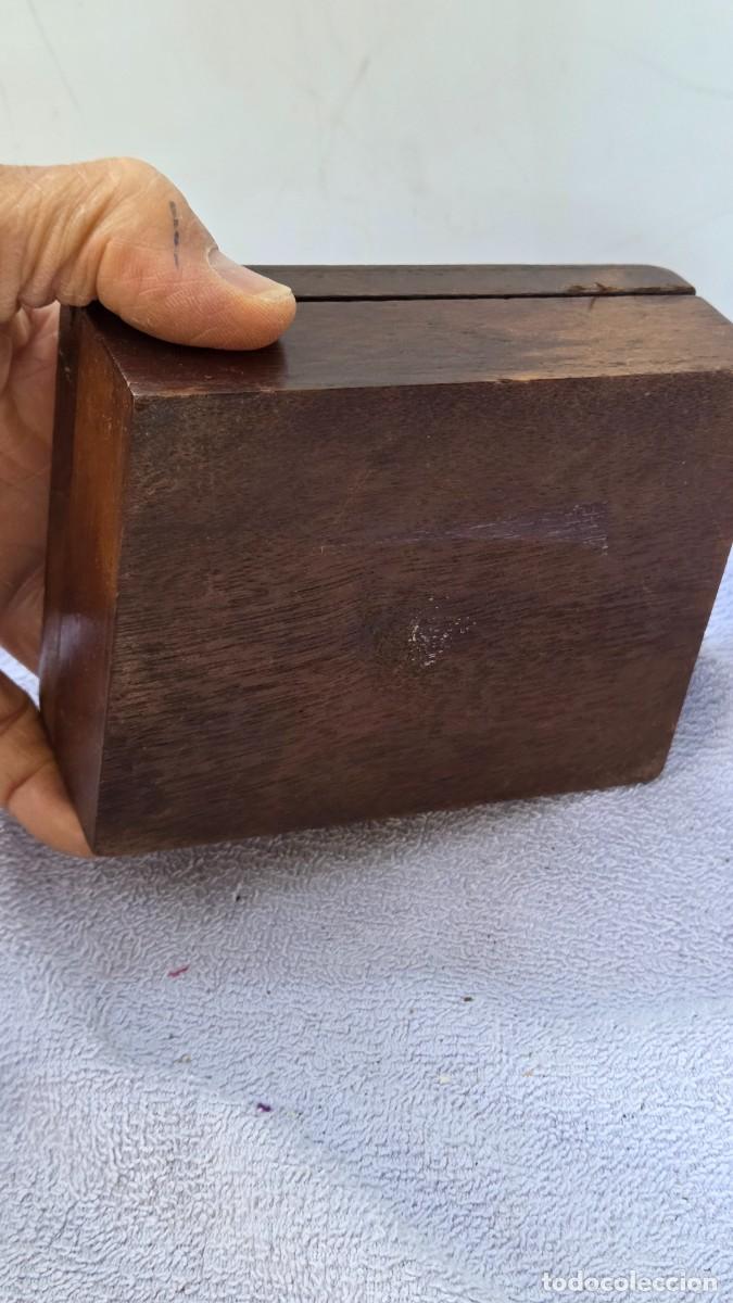 Vintage: caja de madera con marqueteria - Foto 7
