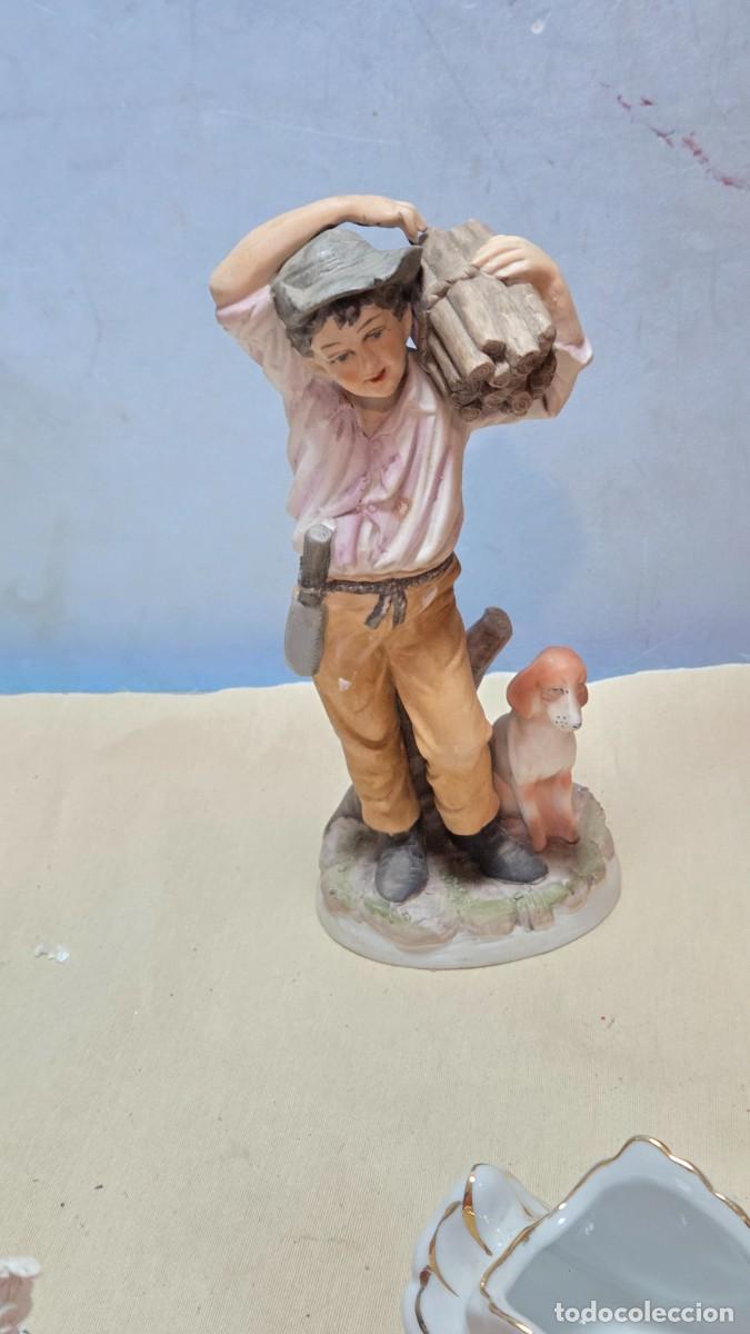 Vintage: figura de porcelana biscuit - Foto 1
