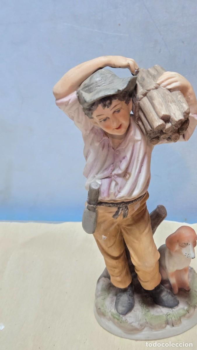 Vintage: figura de porcelana biscuit - Foto 3
