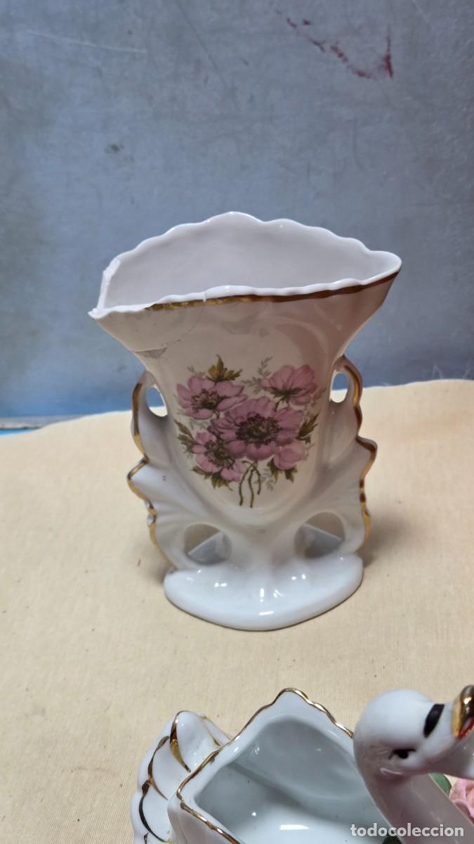 Vintage: jarron florero de porcelana