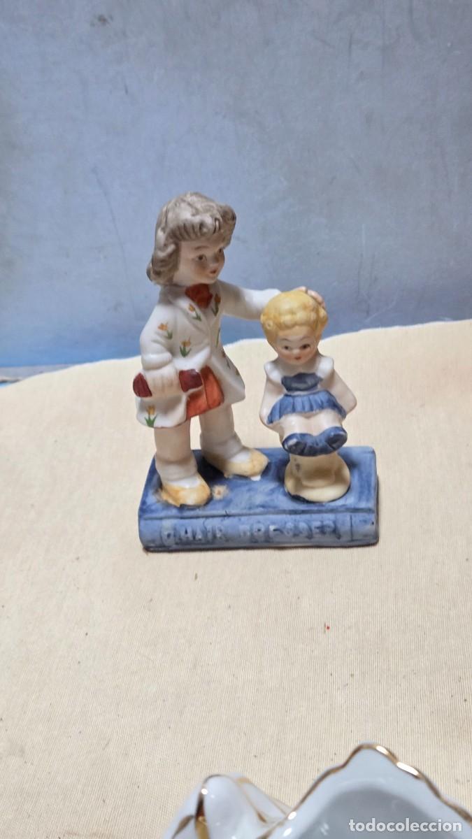 Vintage: figura de porcelana biscuit - Foto 1