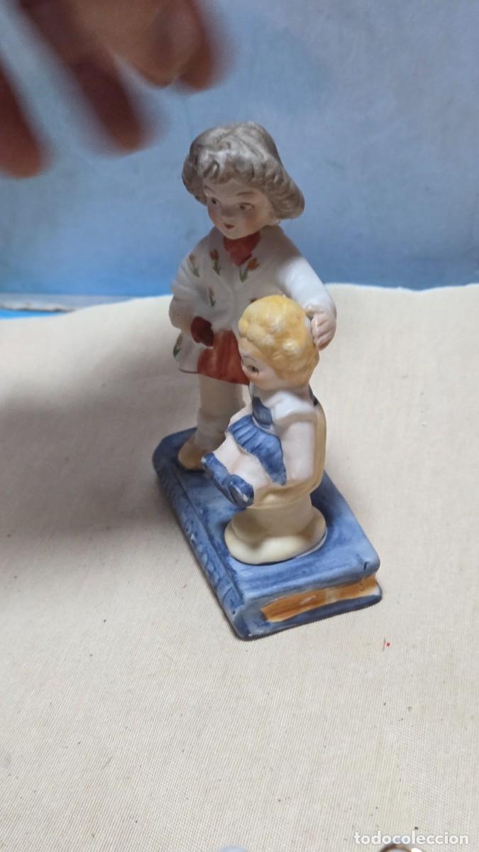 Vintage: figura de porcelana biscuit - Foto 4