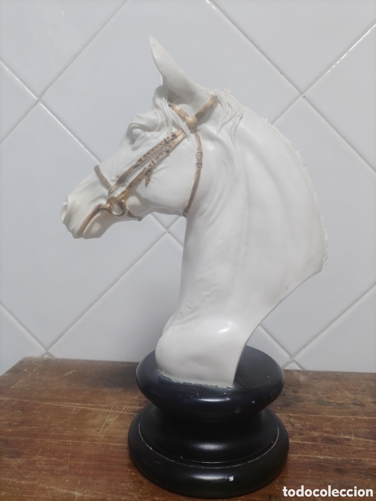 Vintage: Escultura Busto caballo 28cm - Foto 3