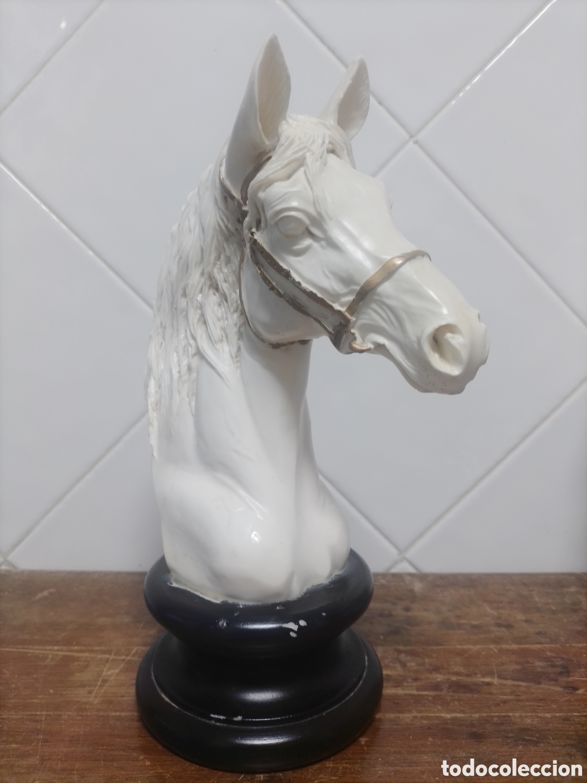 Vintage: Escultura Busto caballo 28cm - Foto 1