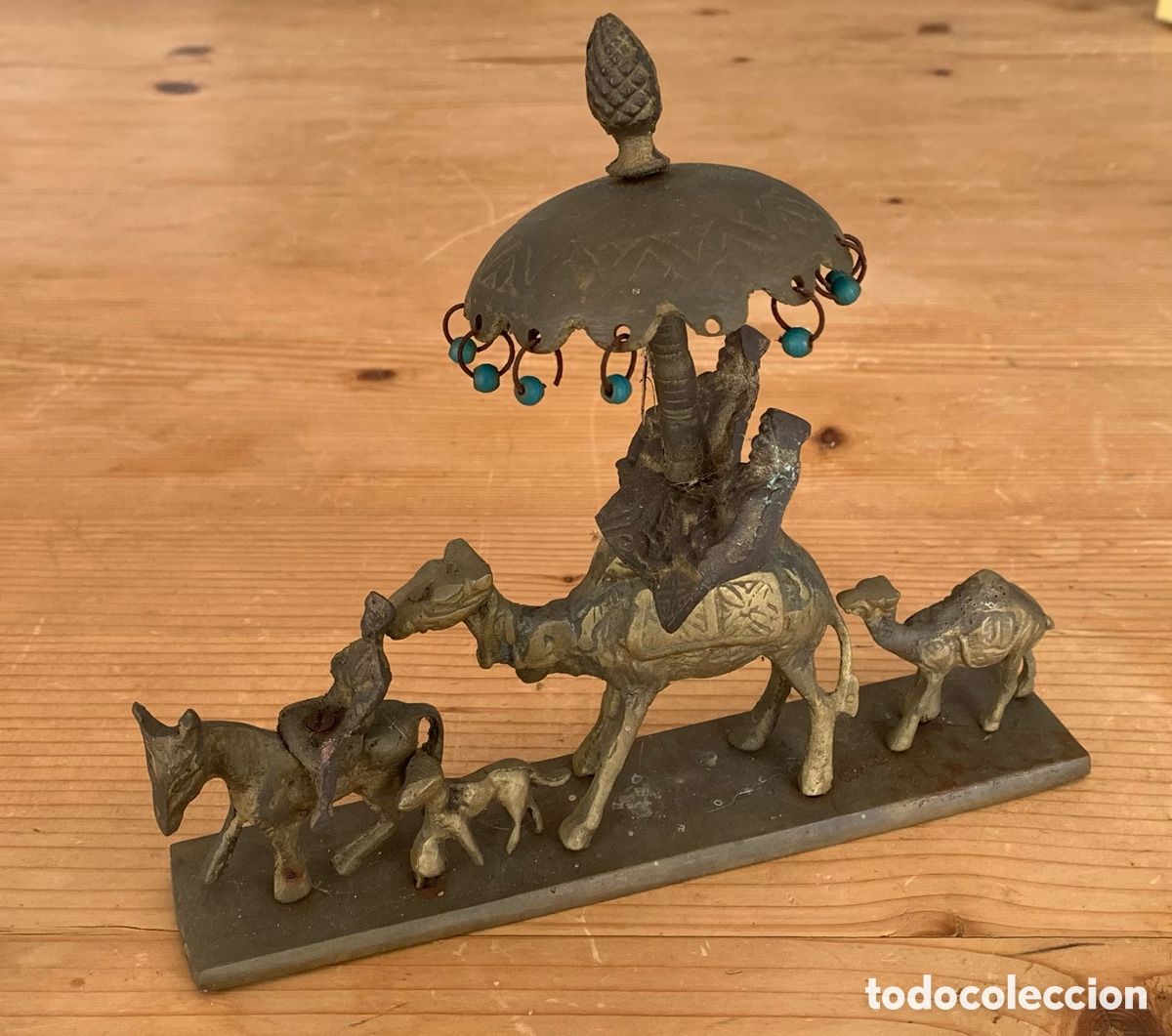 Vintage: Figura de bronce antigua