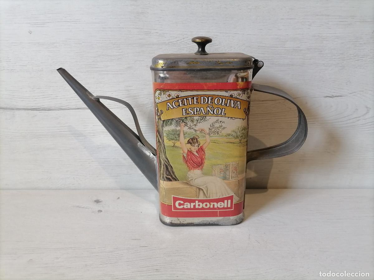 Vintage: Aceitera Vintage de Hojalata Carbonell - Foto 2