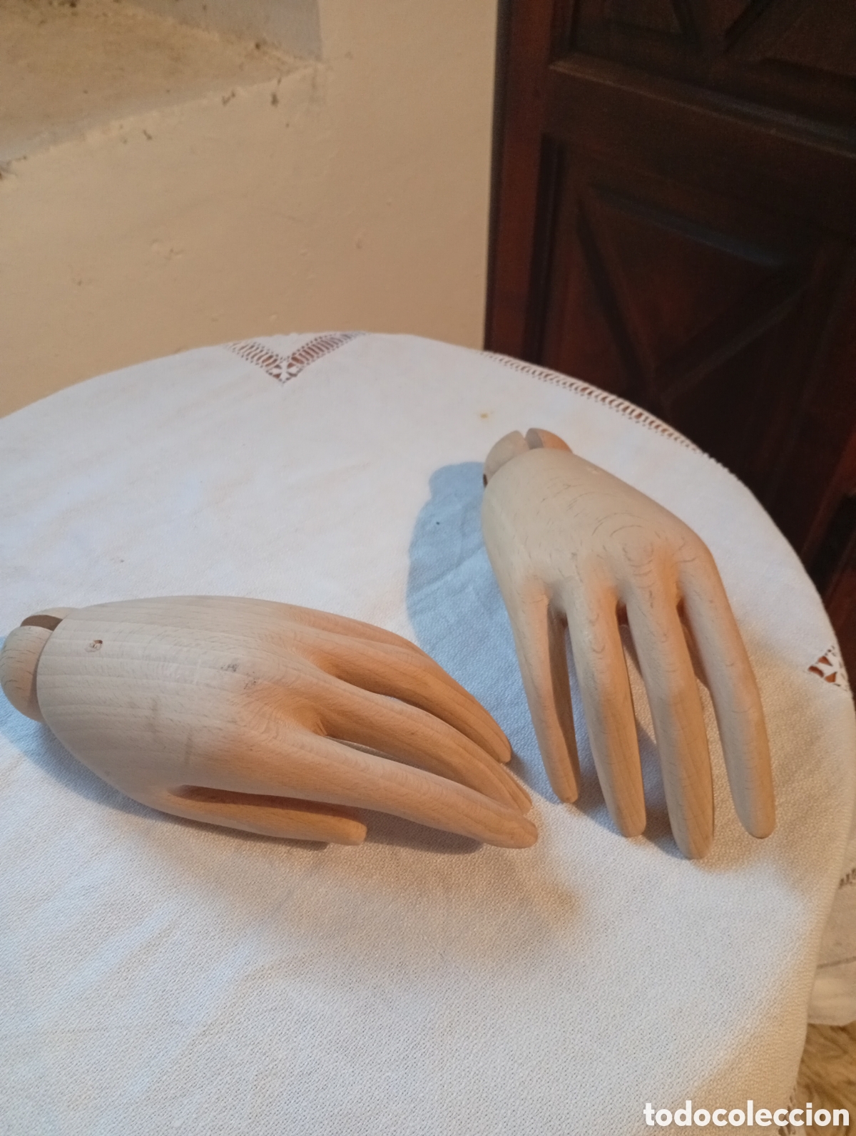 Vintage: Dos manos de madera para maniqu&iacute; - Foto 2
