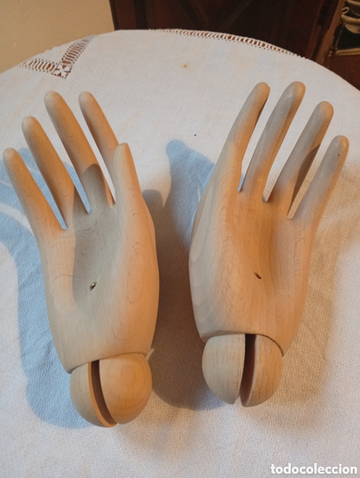 Vintage: Dos manos de madera para maniqu&iacute; - Foto 3
