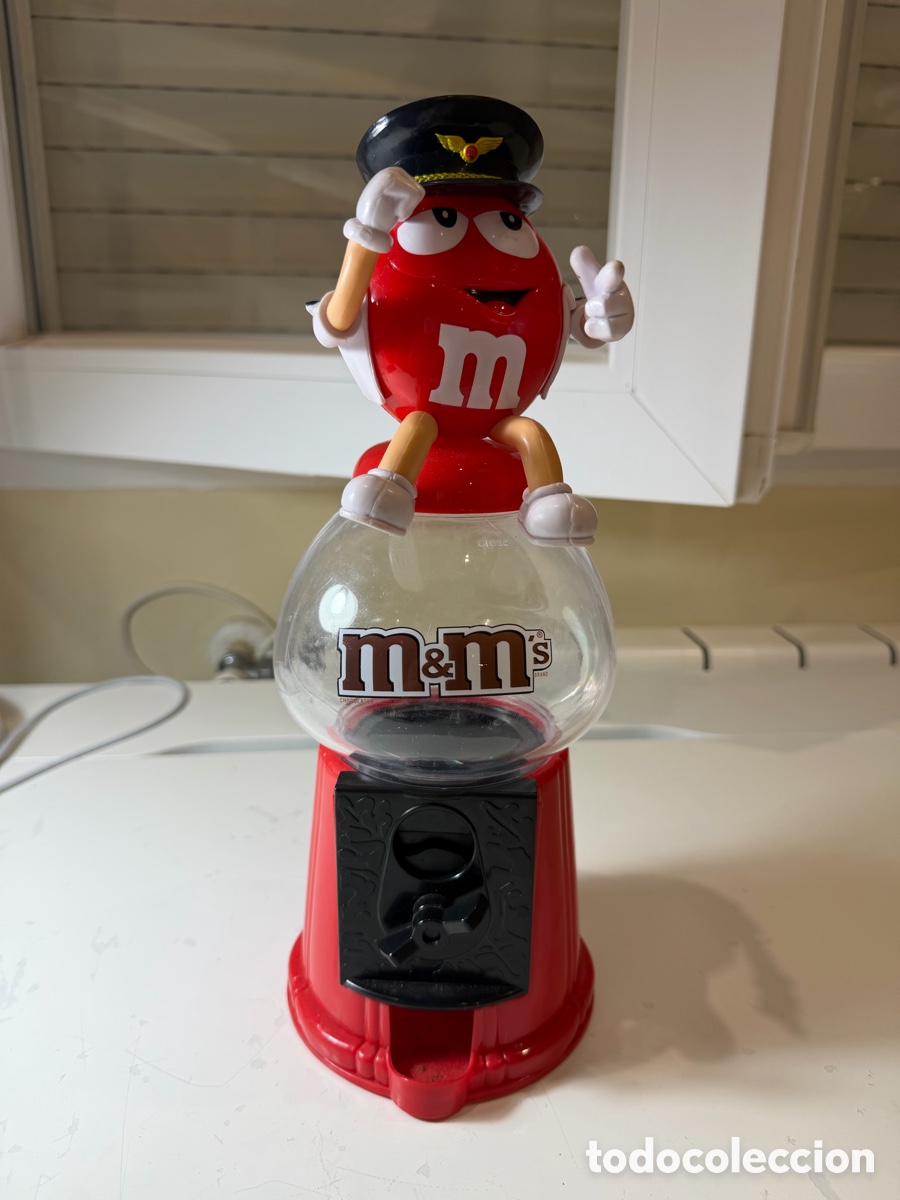 Vintage: Dispensador M&M's rojo piloto vintage pieza &uacute;nica