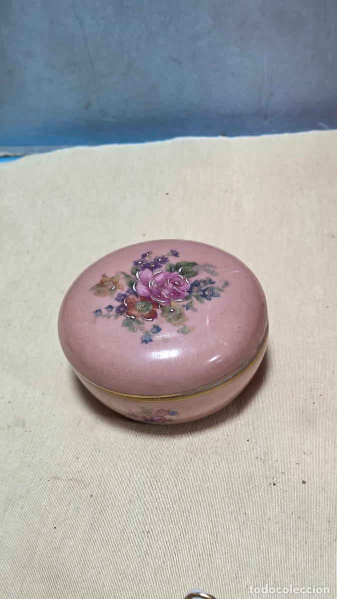 Vintage: caja de porcelana rosa - Foto 1
