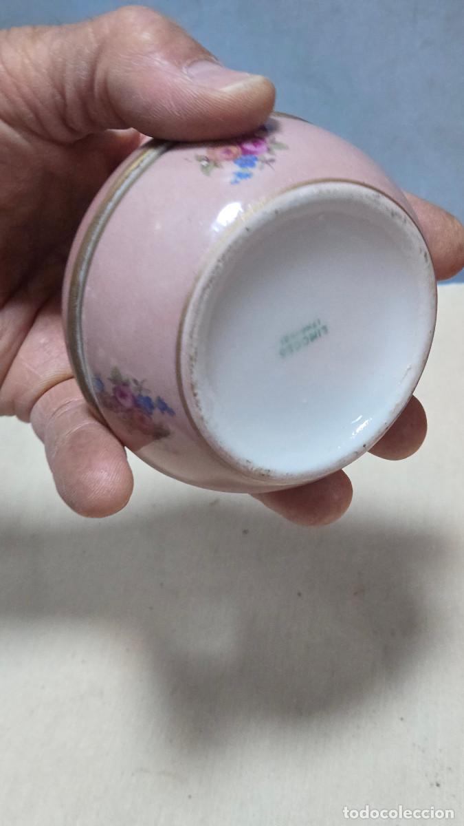 Vintage: caja de porcelana rosa - Foto 4