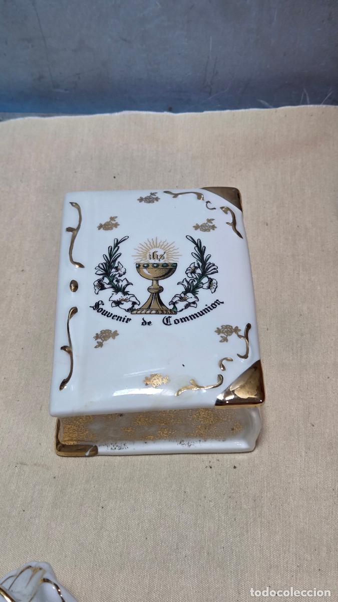 Vintage: caja porcelana 1&ordm; comunion restaurada - Foto 1