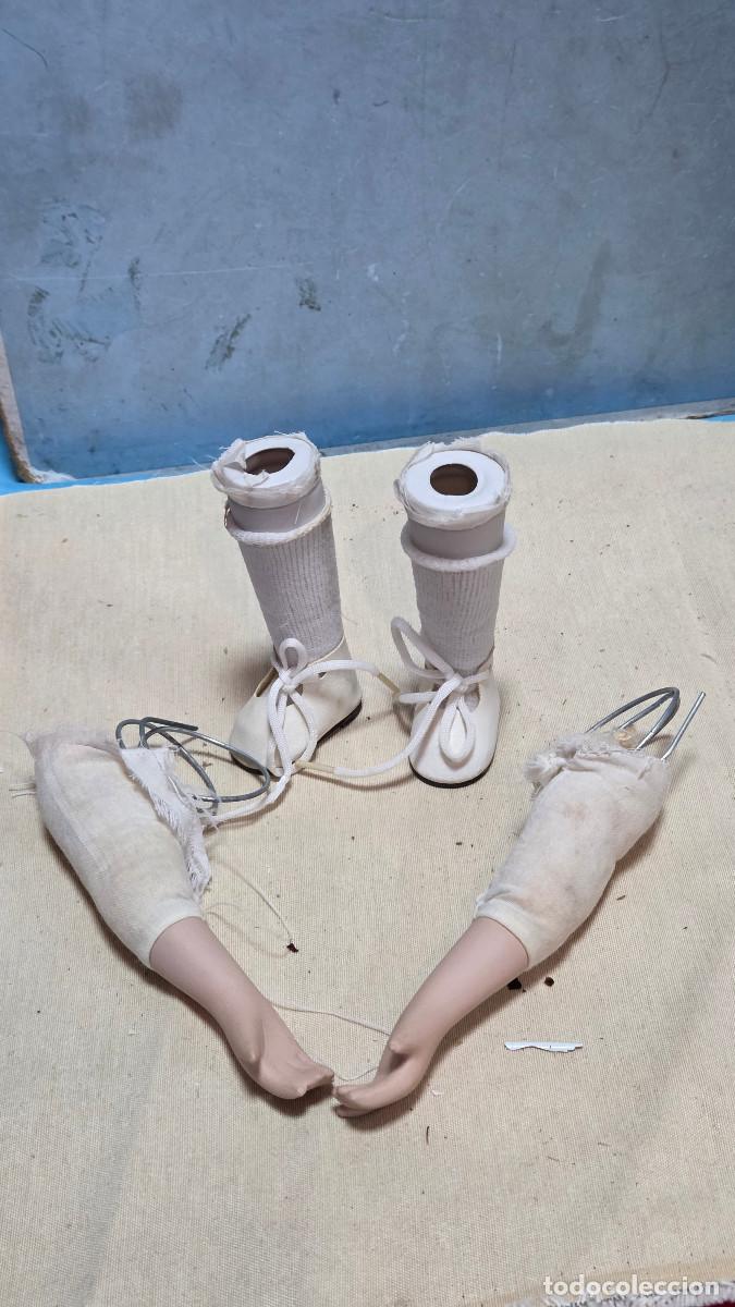 Vintage: piernas y brazos de porcelana para mu&ntilde;eca