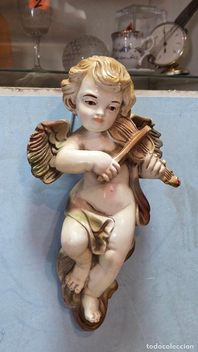 Vintage: figura de angel de ceramica - Foto 2
