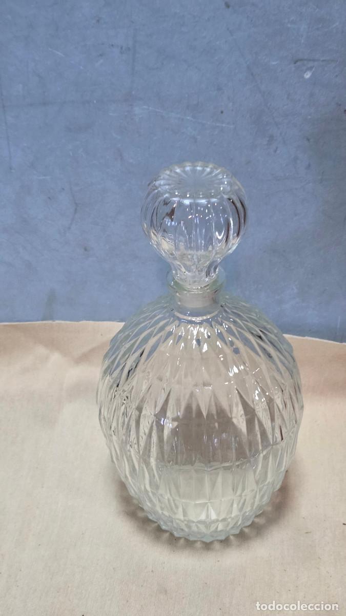 Vintage: botella de cristal para licor - Foto 2