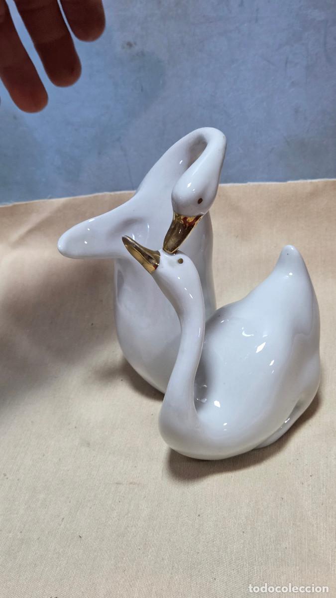 Vintage: parejas de cisnes porcelana - Foto 2